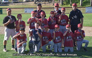 2012 D11 Minor TOC Champions